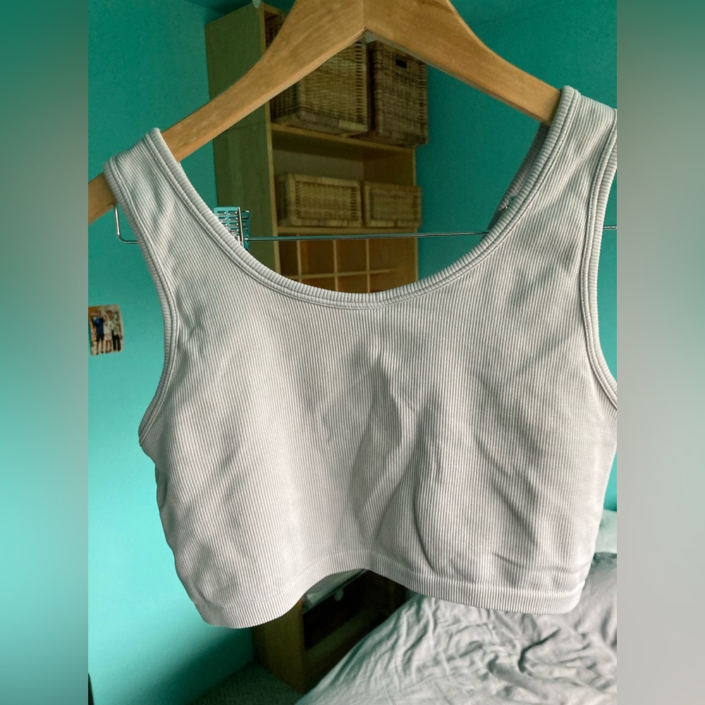 Aerie longline bra grey